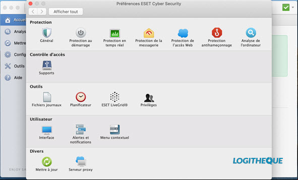 Paramètres ESET
